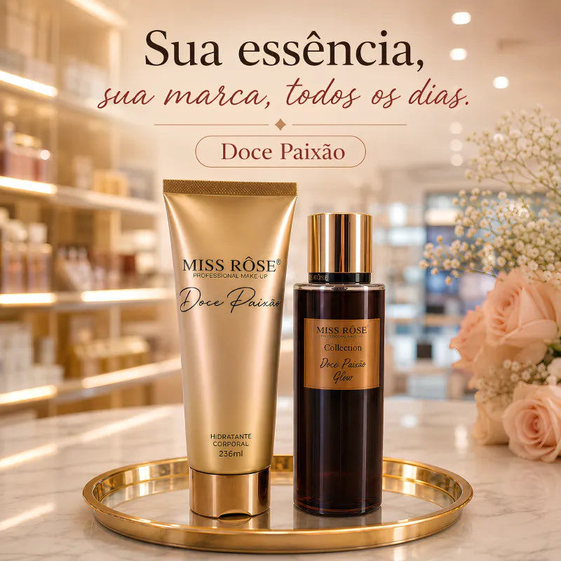 Kit Miss Rôse Doce Paixão - Creme Corporal e Body Splash