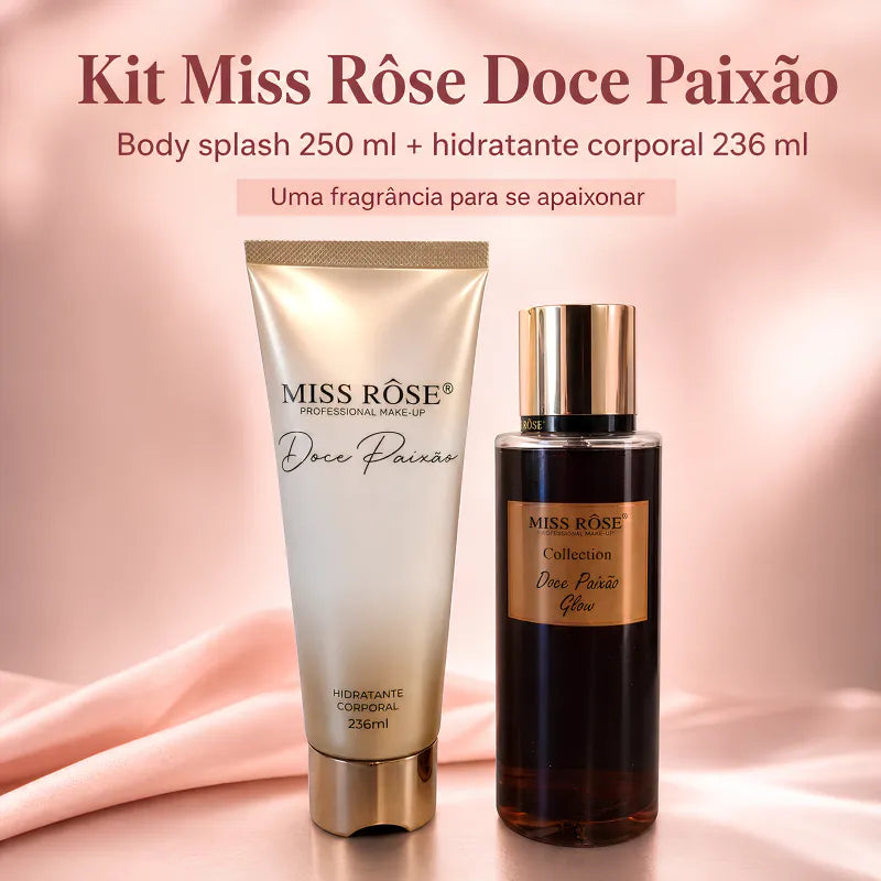 Kit Miss Rôse Doce Paixão - Creme Corporal e Body Splash
