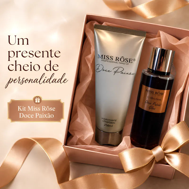 Kit Miss Rôse Doce Paixão - Creme Corporal e Body Splash