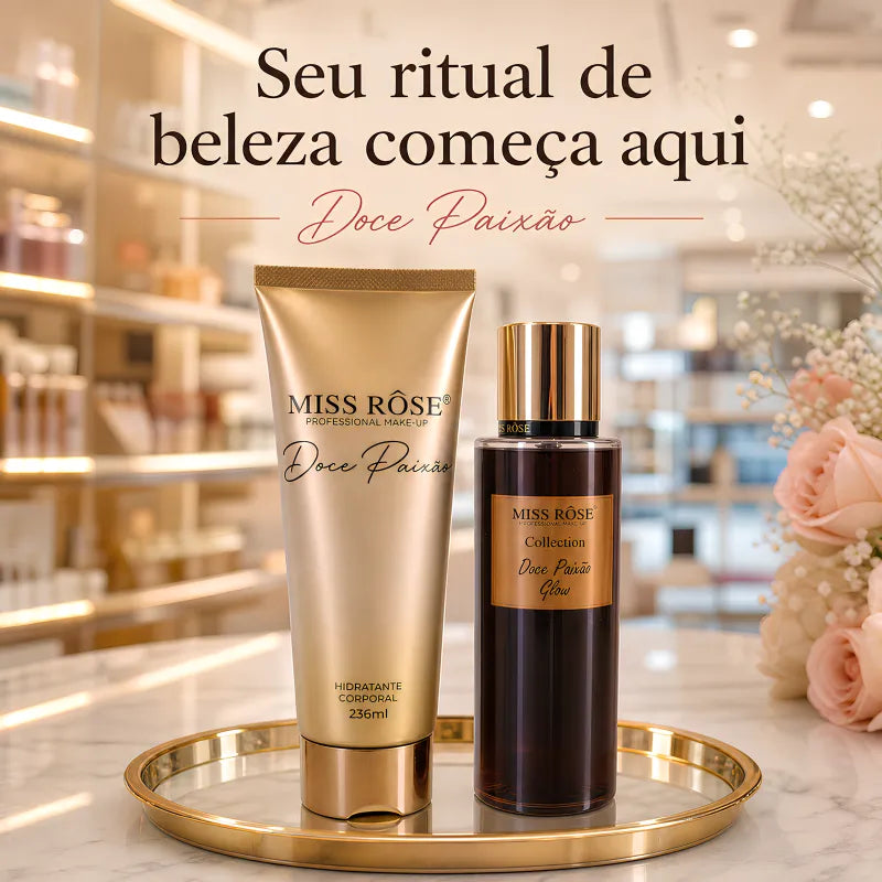 Kit Miss Rôse Doce Paixão - Creme Corporal e Body Splash