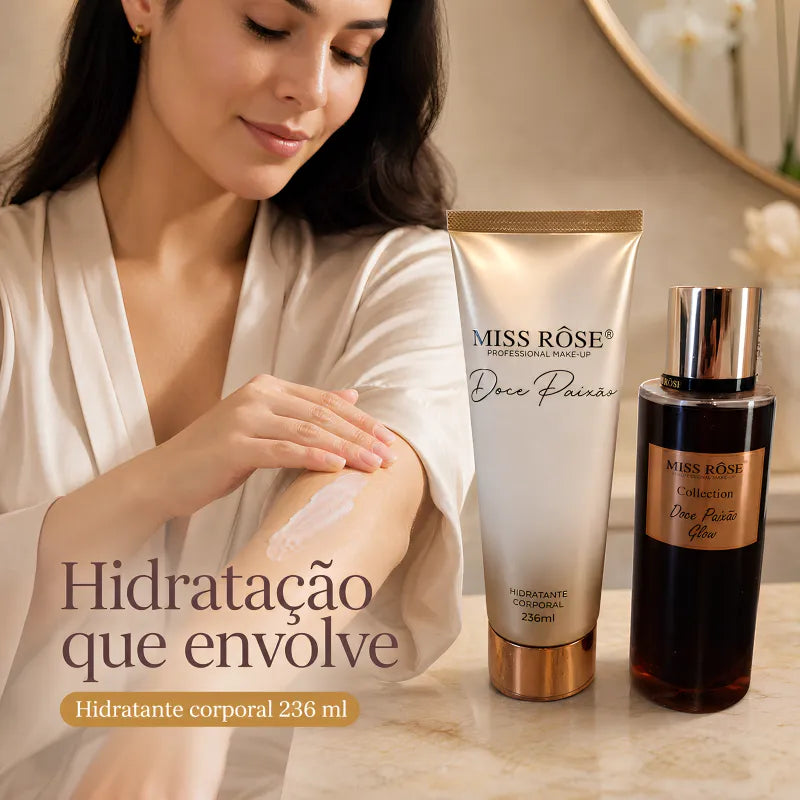 Kit Miss Rôse Doce Paixão - Creme Corporal e Body Splash