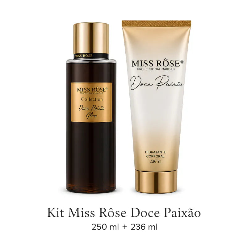 Kit Miss Rôse Doce Paixão - Creme Corporal e Body Splash