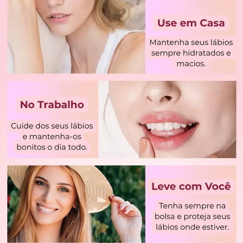Lip Balm Kit 12 Peças – Hidratação Profunda para Lábios