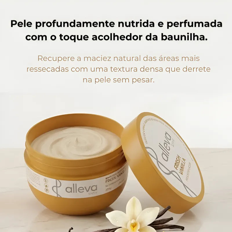 Manteiga Hidratante Corporal Alleva Skin Fresh Vanilla