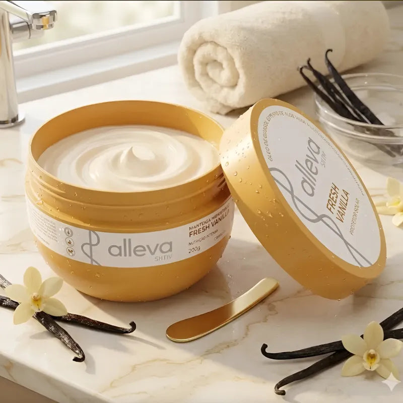 Manteiga Hidratante Corporal Alleva Skin Fresh Vanilla