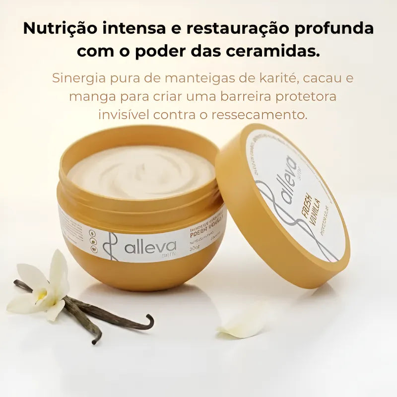Manteiga Hidratante Corporal Alleva Skin Fresh Vanilla