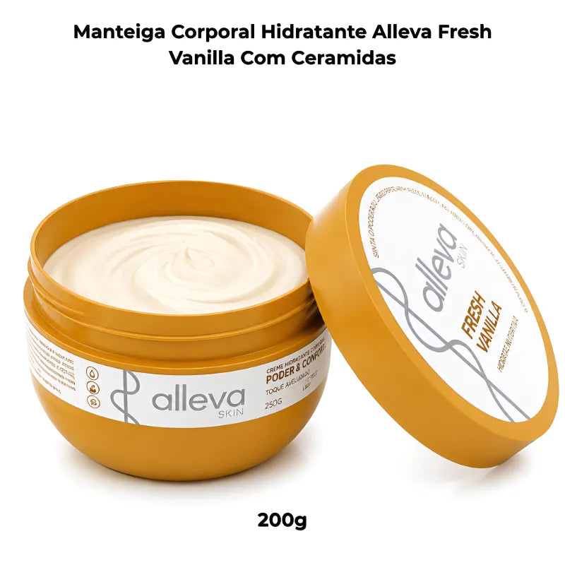 Manteiga Hidratante Corporal Alleva Skin Fresh Vanilla