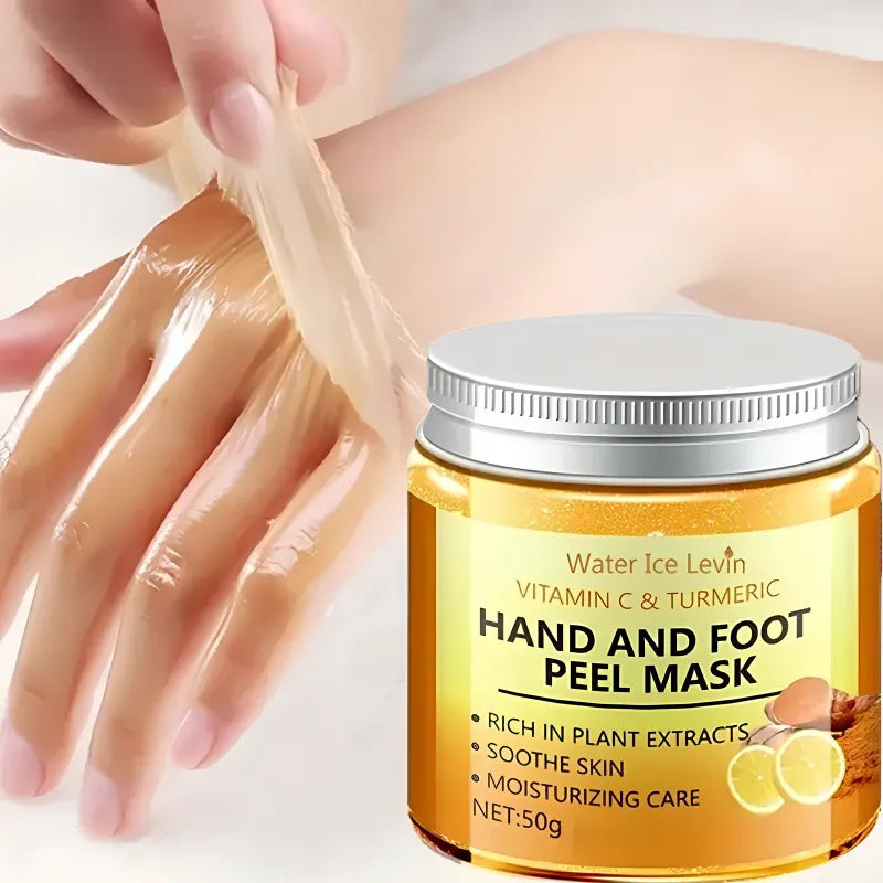 Máscara de Hidratação Profunda para Mãos – Vitamina C e Cúrcuma