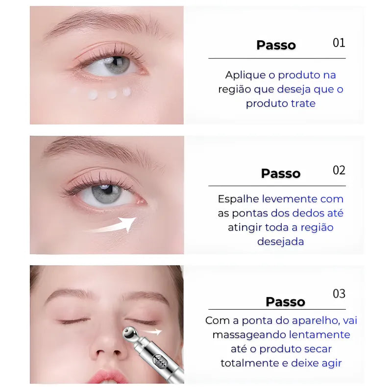 Massageador de Olhos com Ácido Hialurônico