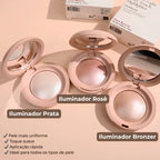 Pó Compacto, Blush e Iluminador Beauty