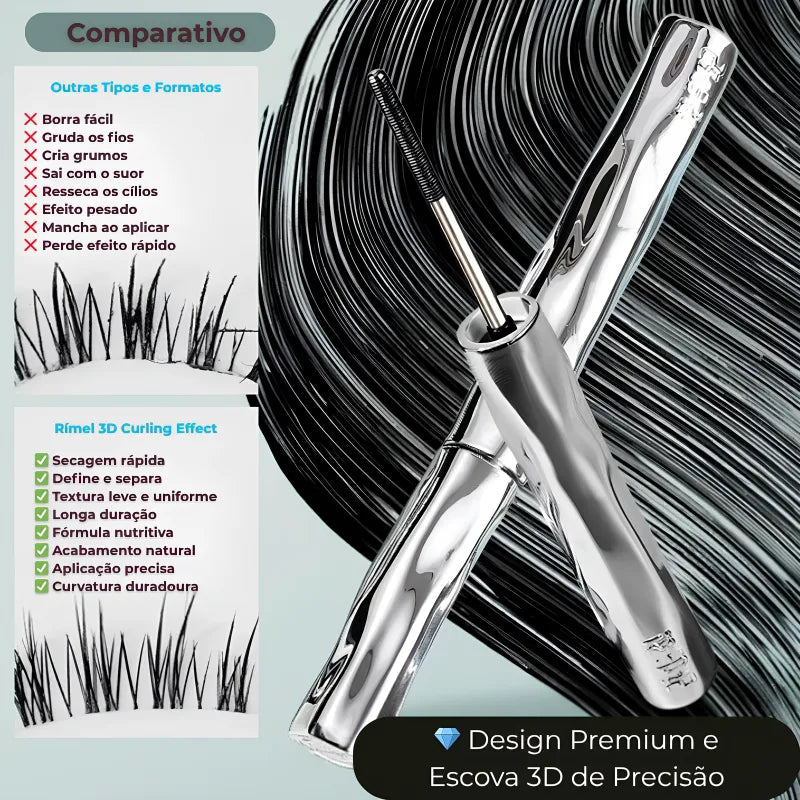 Rímel 3D Curling Effect – Volume, Curvatura e Definição Natural