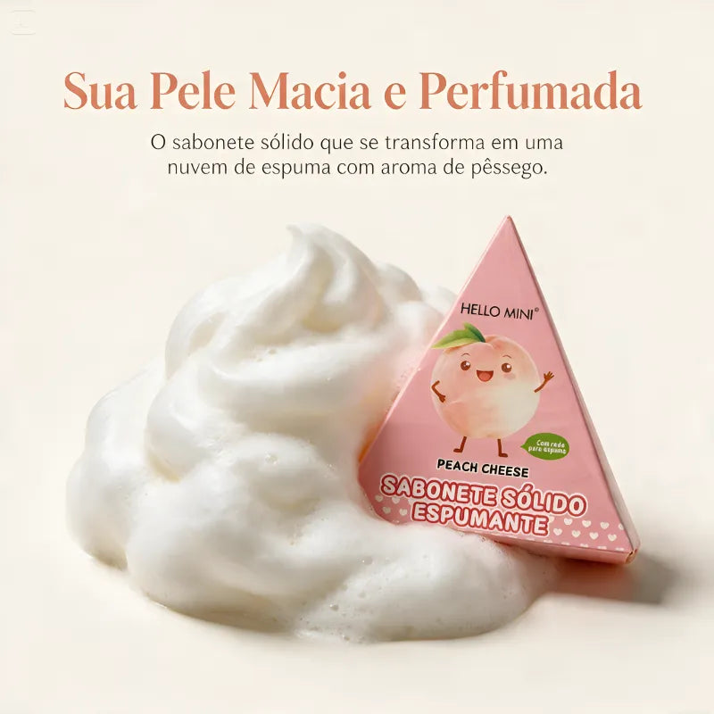 Sabonete de Limpeza Facial Espumante Peach Cheese