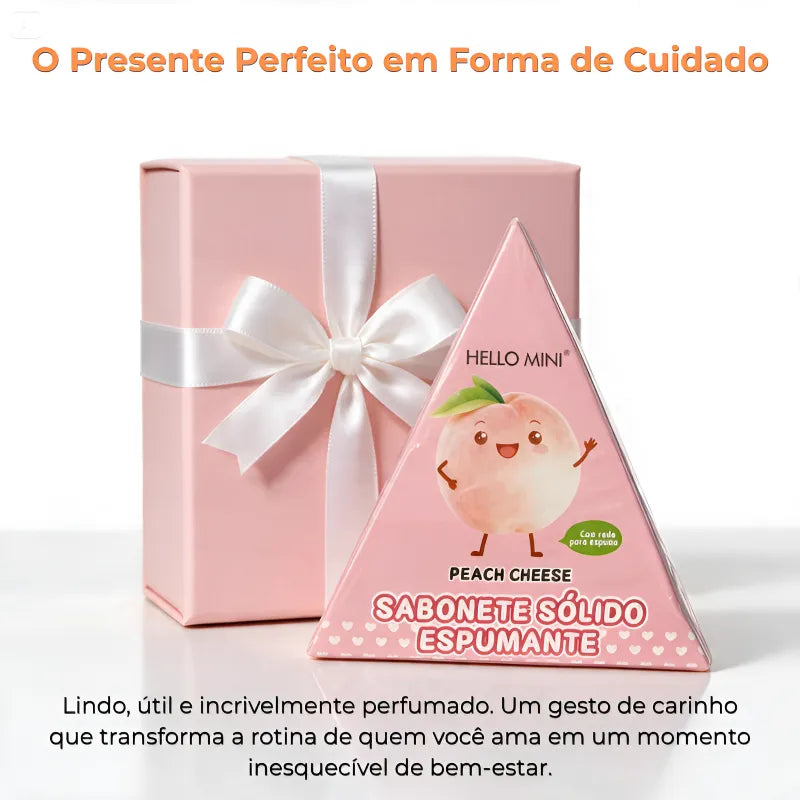Sabonete de Limpeza Facial Espumante Peach Cheese