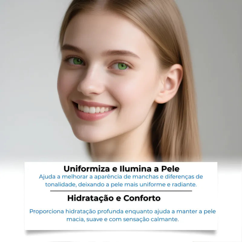 Sérum Clareador Corporal – Reduz Manchas Escuras e Uniformiza a Pele