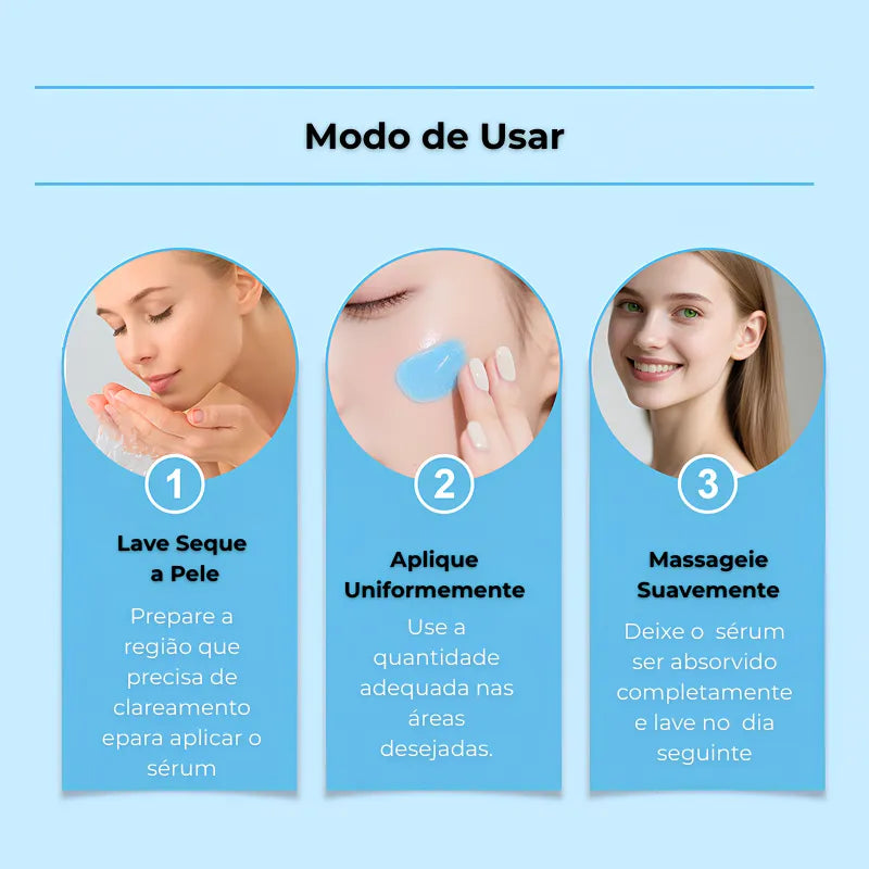 Sérum Clareador Corporal – Reduz Manchas Escuras e Uniformiza a Pele