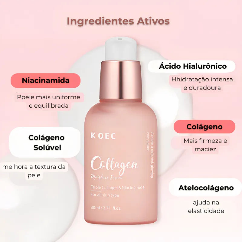 Sérum Coreano Triplo Colágeno com Niacinamida