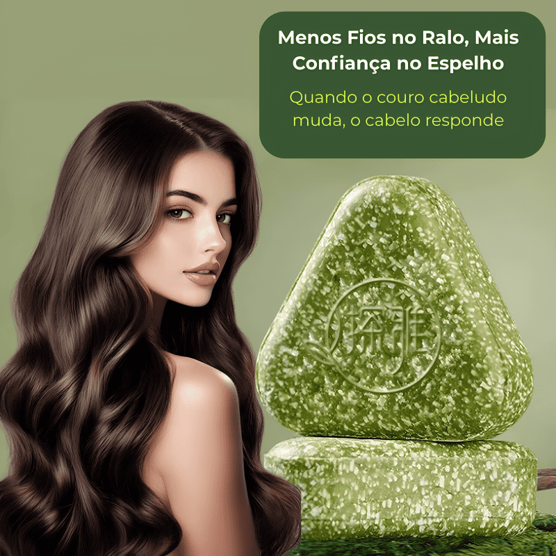 Shampoo Antiqueda em Barra – Herbal Glow Fórmula Asiática