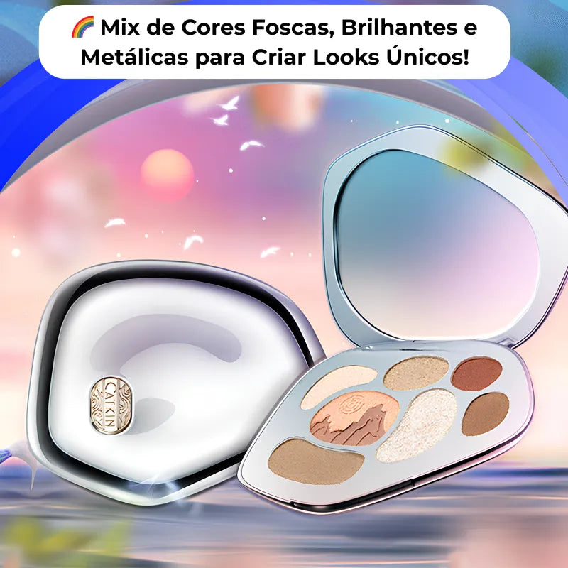 Sombra, Blush e Highlighter – Paleta Multicolor Glow & Matte