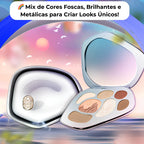 Sombra, Blush e Highlighter – Paleta Multicolor Glow & Matte