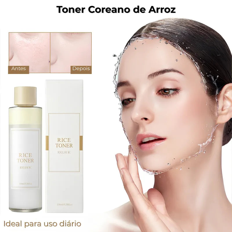 Toner Coreano de Arroz Hidratante e Iluminador