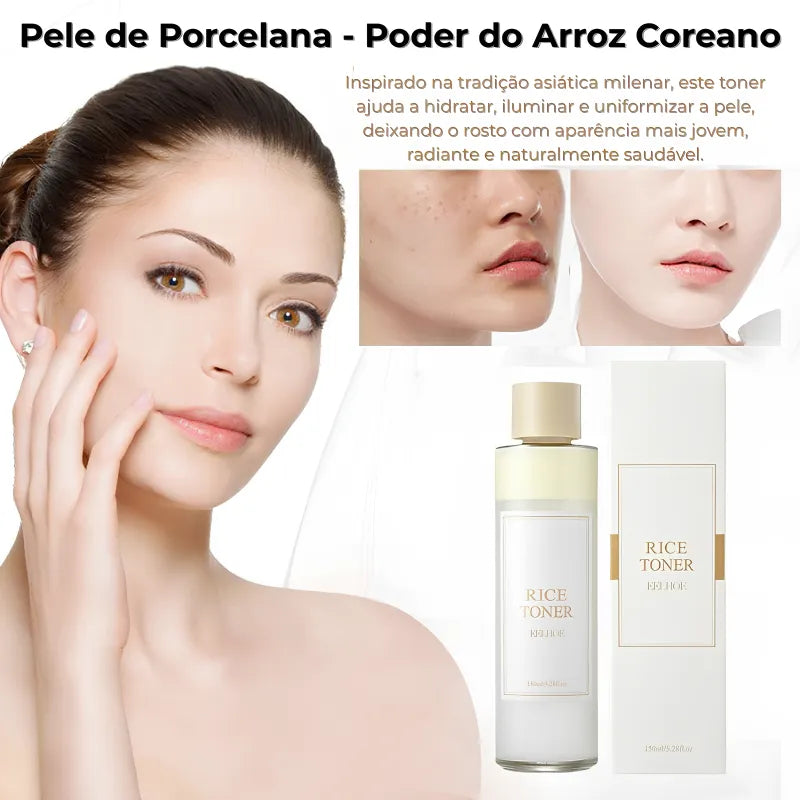 Toner Coreano de Arroz Hidratante e Iluminador