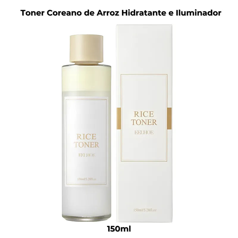 Toner Coreano de Arroz Hidratante e Iluminador