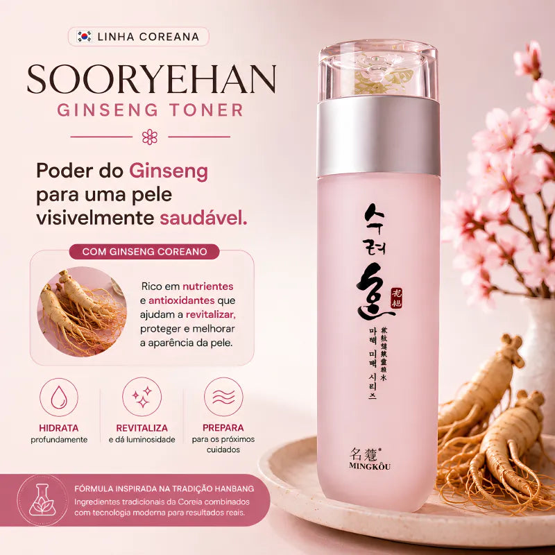 Tônico Facial Coreano Sooryehan com Ginseng