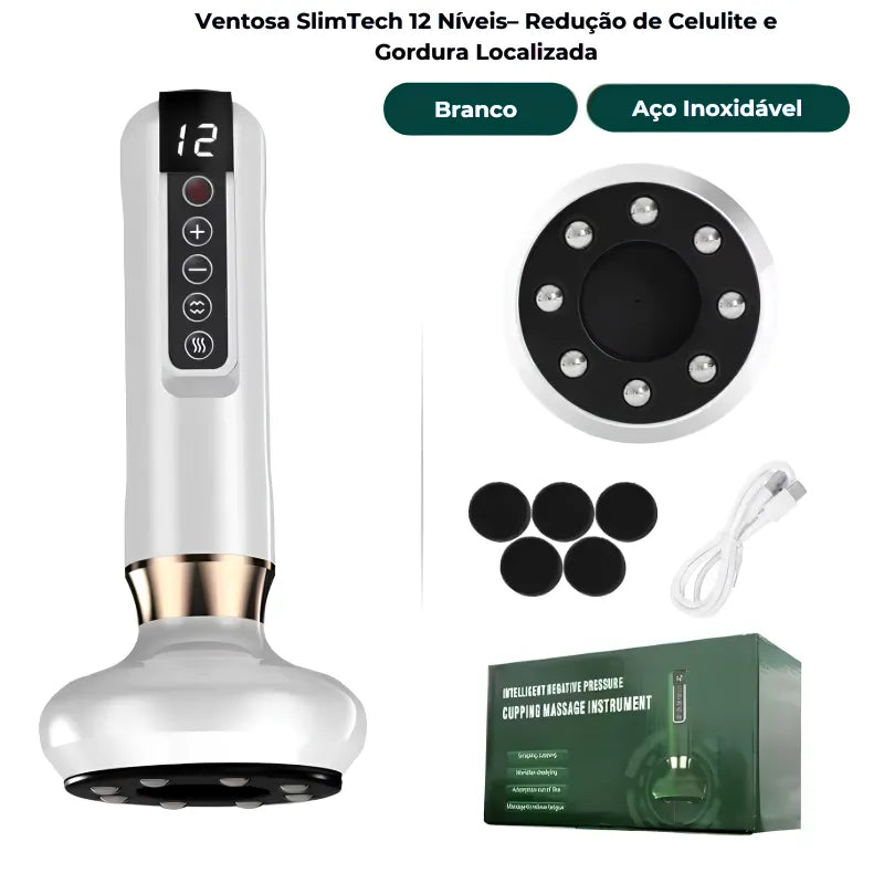 Ventosa SlimTech 12 Níveis– Redução de Celulite e Gordura Localizada
